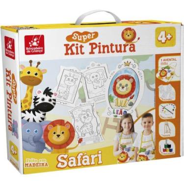 Imagem de Brinquedo para Colorir Safari Super KIT com 4 Telas - Brinc de Crianca