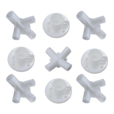 Imagem de Gazebo Tenda Toldo Conector central de canto de pé 25/19 mm Ferramenta de barraca de acampamento 9 peças (1 conjunto)