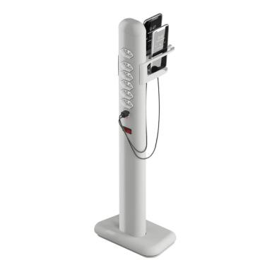 Imagem de Totem Elétrico Bivolt Com 6 Tomadas E 2 Saídas Usb E Usb-c Octoo Easyplug-usb-c Prateado