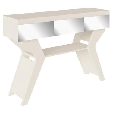 Imagem de Aparador Sala Estar Com Espelhos 120 Cm 4149 Off White Arly