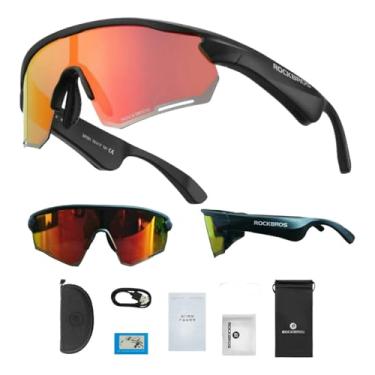 Imagem de Óculos de Sol com Bluetooth V5.2 Lente Polarizada HD (Visão Limpa) com clip Grau - Músicas, Chamadas, Assistente Virtual - ideal para Esportes Ciclismo Pesca Beach Tennis - Proteção UV400 (PRETO)