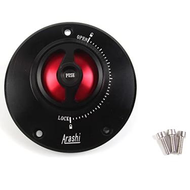 Imagem de Tampa de tanque de combustível sem chave CNC para Kawasaki Ninja 400R, Ninja 650R ER6F ER6N, Vulcan 650 S, Z125, Z650, Z750, Z750R, Z750S, Z800, Z900, Z1000, Z1000SX Ninja 1000 Tourer Red