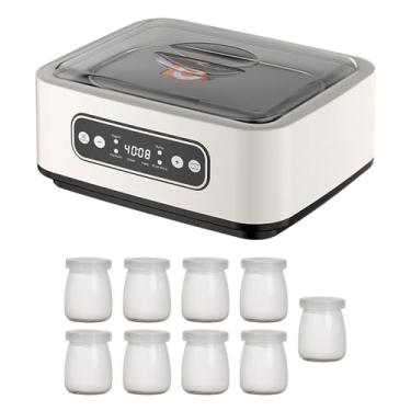 Imagem de SiaBiced Fabricante de iogurte elétrico com 9 xícaras, utensílios de cozinha doméstica, máquina de de sorvete DIY Máquina de iogurte automático
