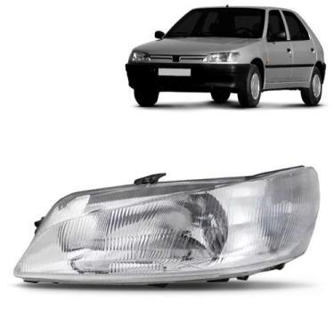 Imagem de Farol Peugeot 306 1997 1998 1999 Raiado Novo - TYC, Esquerdo