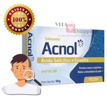 Imagem de Anti-Acne ACNOL - Sabonete de Enxofre + Ácido Salicilico 90g - ARTE NA