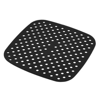 Imagem de LYOR - Tapete Protetor de Silicone para Air Fryer Quadrado Preto 18,5cm