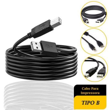 Imagem de Cabo Universal Para Impressora TipoB Cabo de Impressora Usb 2.0 - Quic
