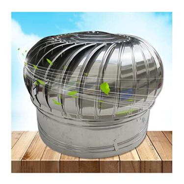 Imagem de Capa de chaminé rotativa, capa de chaminé de ventilação rotativa de aço inoxidável, tampa giratória de aço para chaminé giratória, ventilador de turbina anti-corrente descendente, ventilador de