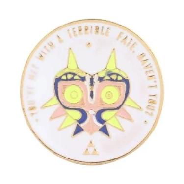 Imagem de Máscara De Majora Zeldas Hylian Shield Broche Pin Pedras Espirituais M
