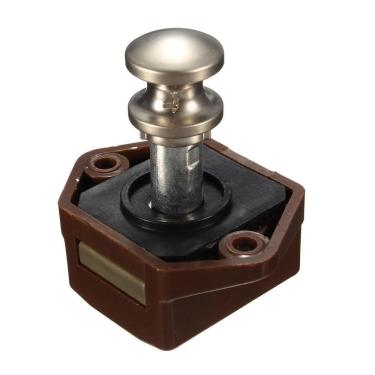 Imagem de Par Fecho Puxador Zincado Para Portas E Armários De Embutir