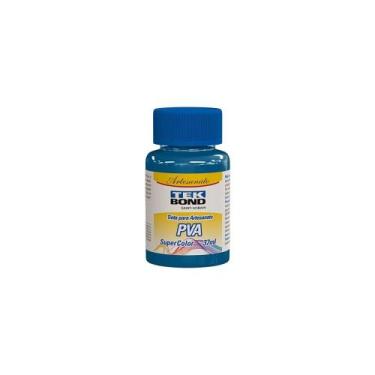 Imagem de Tinta PVA para Artesanato Tekbond Super Color Azul Ciano 37ml - Embala