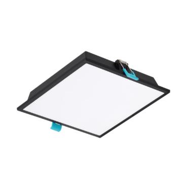 Imagem de Plafon De Led Deep Quadrado Recuado 18W Branco Quente - Preto - Delis 