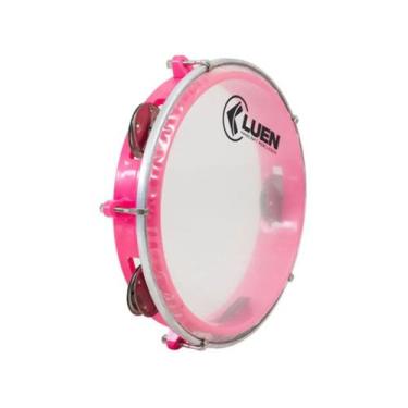 Imagem de Pandeiro luen 8 junior abs rosa pele cristal 40084rs