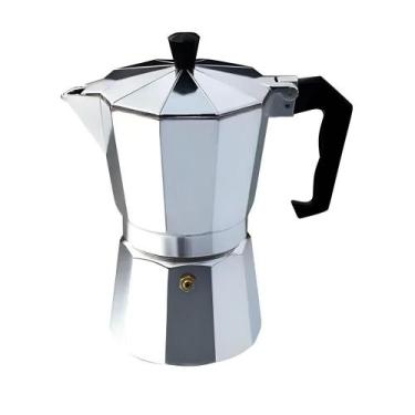 Imagem de Moka italiana em aluminio 6 xicaras expresso manual luxo - Tempo Real