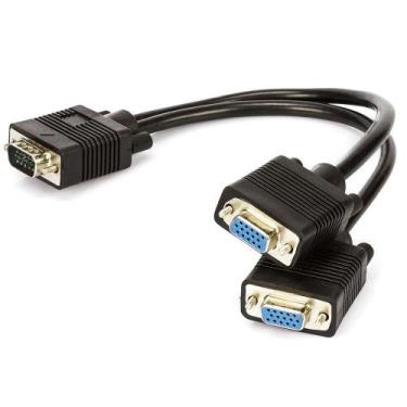 Imagem de Cabo Y VGA 15 Pinos Cirilo - Duplique o sinal de conectores 