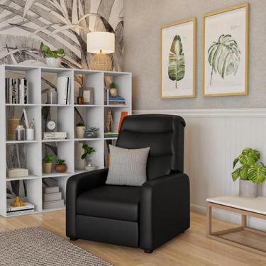 Imagem de Poltrona Reclinável Themis Preta - Mobly