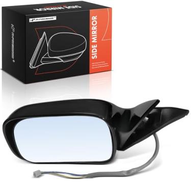 Imagem de A-Premium Espelho retrovisor traseiro externo preto não dobrável, compatível com Toyota Avalon 1995 1996 1997 1998 1999