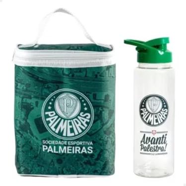 Imagem de Kit Lancheira T�rmica e Garrafa �gua Time Palmeiras Futebol - Sude