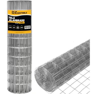 Imagem de Tela Cerca Galvanizada Soldada Malha Tamanho 1mx25m Fio 1,60mm - Ttr100 The Black Tools