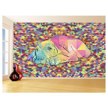 Imagem de Papel De Parede 3D Animais Pop Art Cachorro Pet 3,5M Pxa211 - Você Dec