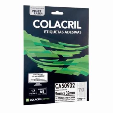 Imagem de Etiqueta Adesiva Colacril A5 CA50932 9x32mm C/840