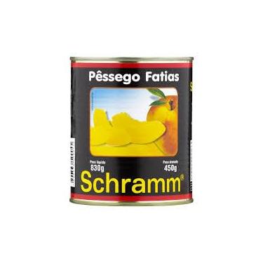 Imagem de Schramm Pêssego em Fatias em Calda, 830g