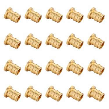 Imagem de (Pacote com 20) Conexões de latão de expansão de fluxo total EFIELD Pex A Plugue de 3/10.2 cm (tampa de extremidade), ASTM F1960