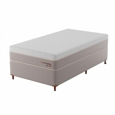 Imagem de Cama Box com Colchão Solteirão Soft Gold Molas Ensacadas (28x108x198) Bege