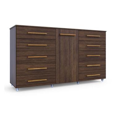 Imagem de Cômoda Imperial 1 Porta 10 Gavetas Capuccino