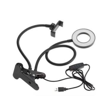 Imagem de Anel Luz Iluminador Led Ring Light Suporte Celular - Professional Live