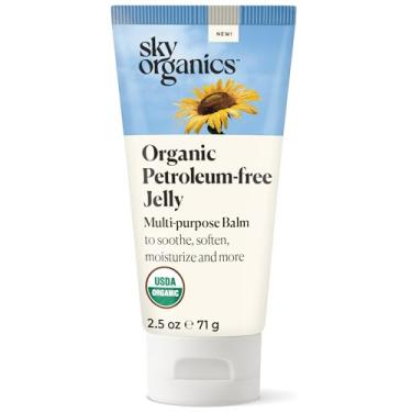 Imagem de Sky Organics Organic Petroleum-free Jelly, Multi-Purpose Skin Care Balm with Organic Shea Butter, Coconut Oil, Olive Oil & Vitamin E, Moisturizing Lip Balm & Moisturizer for Dry Skin, 2.5 Oz