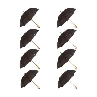 Imagem de 8 Guardas Chuva G Automático Reforçado Voyagem, Preto