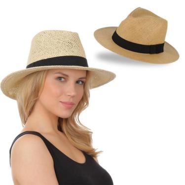 Imagem de Chapéu Fedora Gângster Panamá Estilo Unissex - Saav Clothes