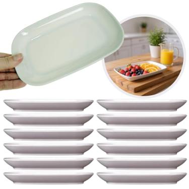 Imagem de Travessa Plástica 20cm Melamina Restaurante Servir Sobremesa Furtas Entradas Petiscos (12)