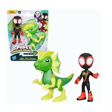 Imagem de Boneco Spidey Miles Morales E Electrosaurus - Hasbro, Marvel