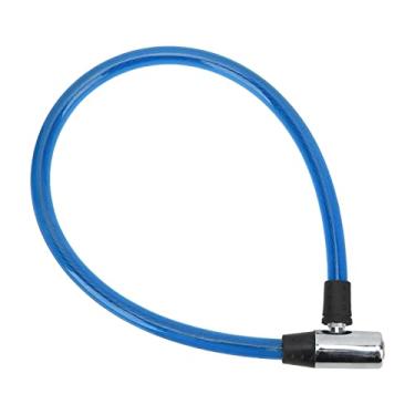 Imagem de Phefop Bloqueando a Combinação de Cabos de Bicicleta de Portas de Arame de Aço Duradouras para Portas de Scooter (Azul)