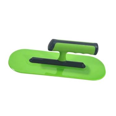 Imagem de IEUDNS Desempenadeira de Gesso, Desempenadeira de Acabamento Plana, 10 Polegadas, Portátil, Ferramenta Manual Leve, para Reboco de Drywall, Raspagem de Cimen, Oval