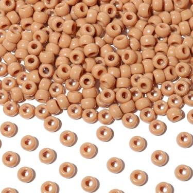 Imagem de Richbunnys 1000 contas de pônei de plástico multicoloridas a granel para artesanato, 6 * 9 mm cores sortidas contas de cabelo, incluindo preto, vermelho, azul, branco para fabricação de pulseiras