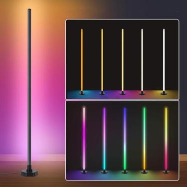 Imagem de YTDRGB Candeeiro de canto – Lâmpada de canto LED RGB inteligente com 16 milhões de cores DIY, sincronização de música, temporizador, silicone e alumínio, mais do que uma luz – seu gênio ambiental em