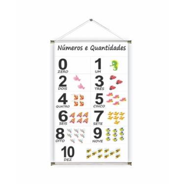 Imagem de Banner pronto Números por Extenso BA 174 medida 45x70 cm arte pronta