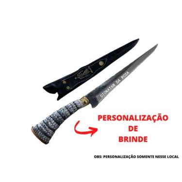 Imagem de Faca Artesanal 12 Polegadas Cabo de Tatu - DOSUL cutelaria 