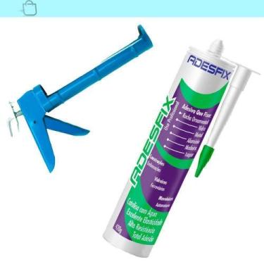 Imagem de Fixa Tudo Adesfix Silicone Preto Com Aplicador - Soproduto