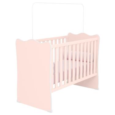 Imagem de Berço Simples Certificado Pelo Inmetro Doce Sonho Rosa - Qmovi