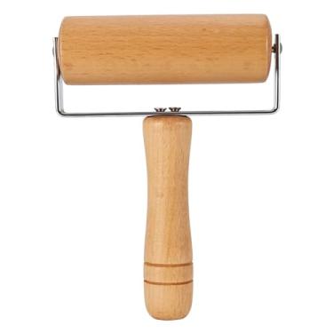 Imagem de Estink Rolo de Massa de Madeira, Pinça de Pizza de Pizza para Biscoitos de Cozimento Pies Fondant Com 2 Em 1 Grande e Pequeno Rolos de Espessura Uniforme Utensílios de Cozinha (Estilo 3)