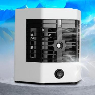 Imagem de Ventilador Mini Ar Condicionado Usb Para Refrescar Com Led - Relet, Bi