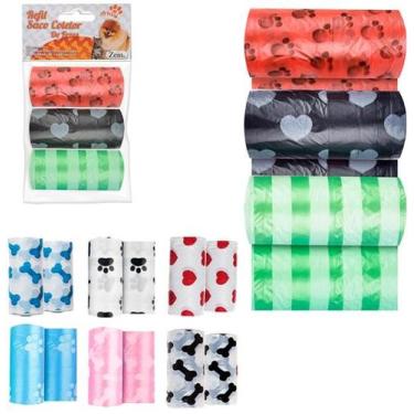 Imagem de Kit 3 Saco Coletor de Fezes Cachorro Refil Pet Cães e Gatos - Zein