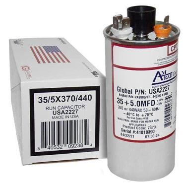 Imagem de Capacitor AmRAD redondo duplo universal 35 + 5uF 370/440V