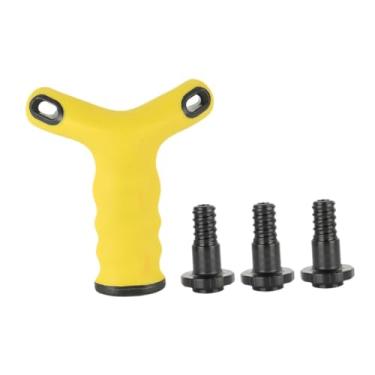 Imagem de Generic Alça de halteres transforma seus halteres em kettlebells, equipamentos de ginástica, musculação, treinamento de força em casa, equipamentos de treino, Amarelo