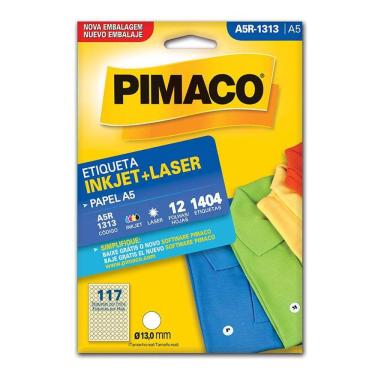 Imagem de Etiqueta inkjet/laser A5R1313 c/ 12 fls Pimaco