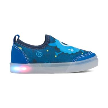 Imagem de Tenis Infantil Casual Menino Calce Facil com LED My Funfy Kids 550A Masculino. (Azul, BR, Criança de 1 a 3 anos, Numérico, 26)